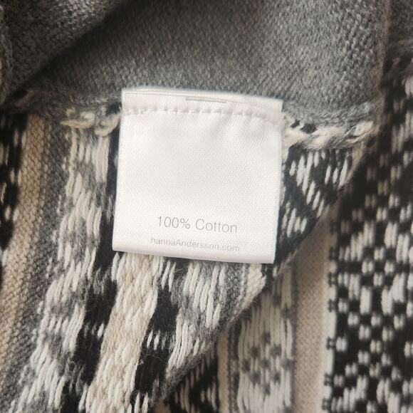 Hanna Andersson Snow & Tell Sweater Dress Grey Multi Size 5 | 110 cm Fair Isle - Picture 7 of 7